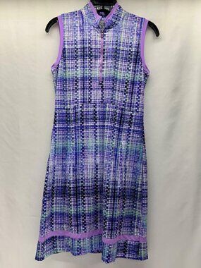EP New York Golf Dress With Detached Shorts Purple Women's XS Pockets